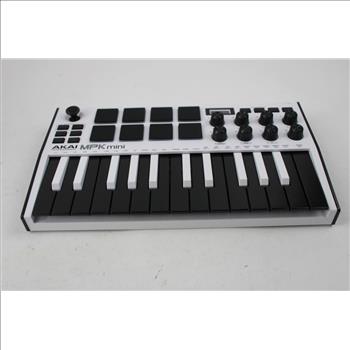 Akai Professional MPK Mini MK III Limited Edition White Compact Keyboard And Pad Controller