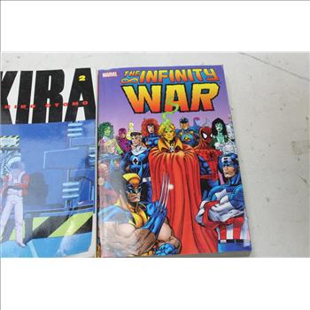 Akira, Marvel Wolverine-Nick Fury: Scorpio, & Marvel Infinity War Graphic Novels; 3 Pieces