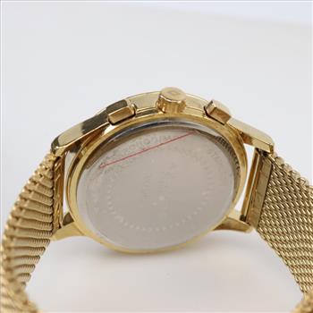 Akribos XXIV Chronograph Gold Tone Watch