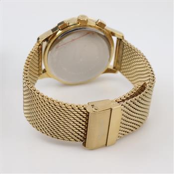 Akribos XXIV Chronograph Gold Tone Watch