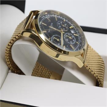 Akribos XXIV Chronograph Gold Tone Watch