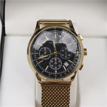Akribos XXIV Chronograph Gold Tone Watch