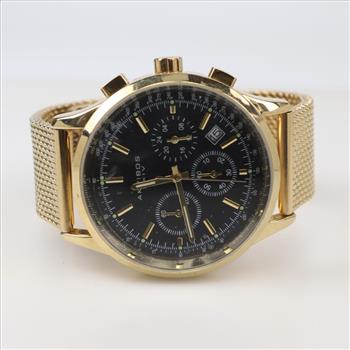 Akribos XXIV Chronograph Gold Tone Watch