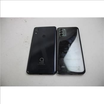 Alcatel, Nokia Cell Phone Lot, 2 Pieces, Sold For Parts
