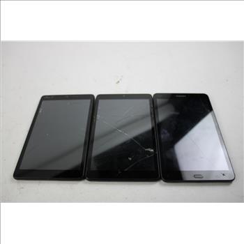 Alcatel & Samsung Tablet Bulk Lot Sold For Parts 3 Pieces