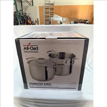 All-Clad Stainless Steel 6QT Pasta Pot With Lid