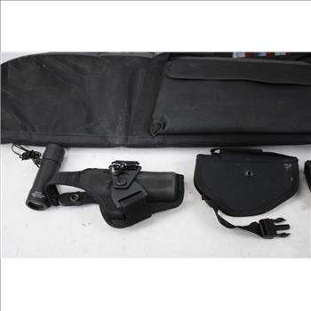 Allen Soft Rifle Cases, Gun Holsters, Flashlight, 6 Pieces