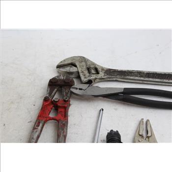 Allied Wrench Set, Bolt Cutter, Hammer, Multitools, Leatherman, Fuller:  25+items