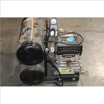 Alltrade 830241 5 Gallons 3 HP Twin Tank Trade Pro Air Compressor