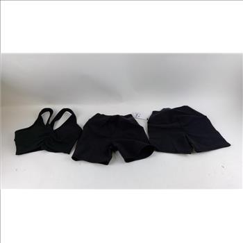Alo Sports Bra And Shorts 3 Pieces
