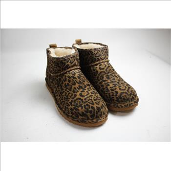 Alpine Emme Boot Leopard Print Slip-On Women's Size 10