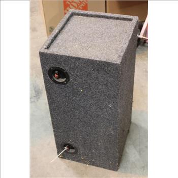 Alpine Type R Speakers In Carpeted Box