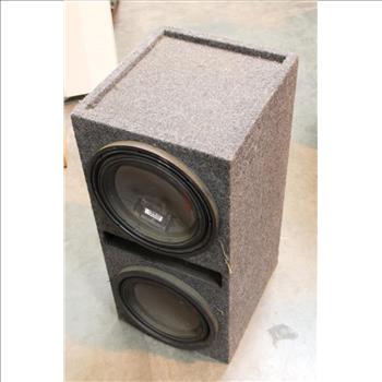 Alpine Type R Speakers In Carpeted Box