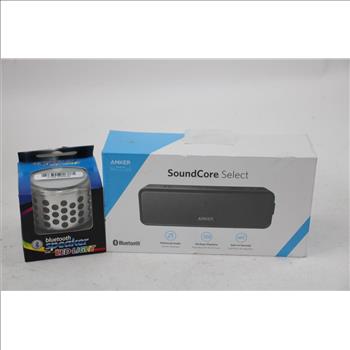 Altec Lansing Mini H2O 3, Anker SoundCore Select A3106, LED Light Bluetooth Speaker, And More, 4 Pieces