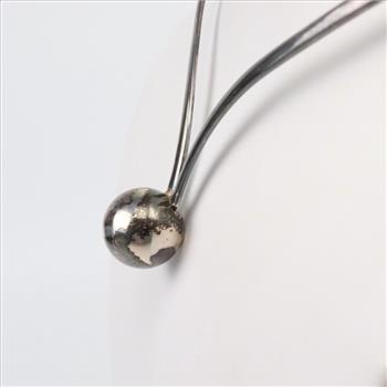 Alton Sweden Sterling Silver Modernist Ball End Neck Ring