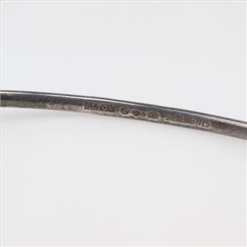 Alton Sweden Sterling Silver Modernist Ball End Neck Ring