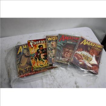 Amazing Stories, Famous Fantastic Mysteries, And More Magazines, 10 Pieces
