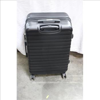 Amazon Basics 4-Wheel  Hard Shell Spinner Suitcase, Black