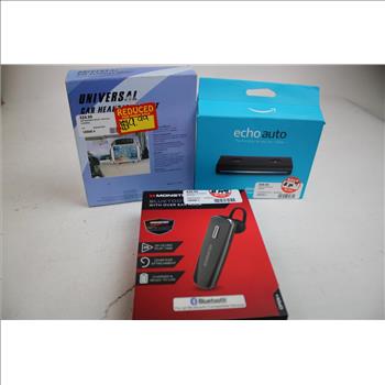 Amazon EchoAuto, Radio Interface, Car Headrest Mount, And More, 6 Pieces