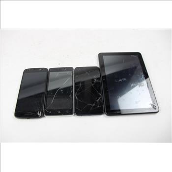 Amazon Kindle, Lg, Motrola Cell Phone Lot, 4 Pieces, Sold For Parts