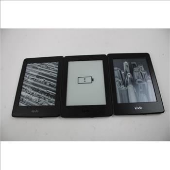 Amazon Kindle Tablet Bulk Lot, 3 Pieces, Sold For Parts