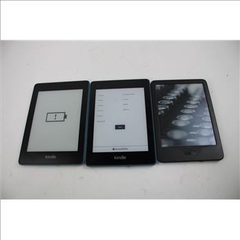 Amazon Kindle Tablet Bulk Lot, 3 Pieces, Sold For Parts