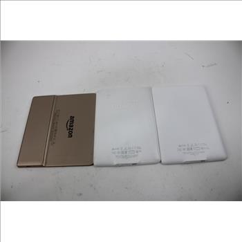 Amazon Kindle Tablet Bulk Lot, 3 Pieces, SOLD FOR PARTS