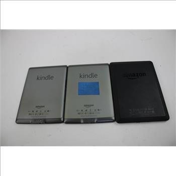 Amazon Kindle Tablet Bulk Lot, 3 Pieces, Sold For Parts