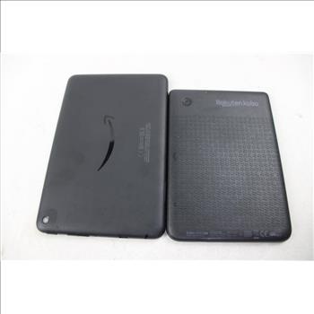 Amazon, Kobo, And More Tablets And E-Readers, 4 Pieces, Sold For Parts