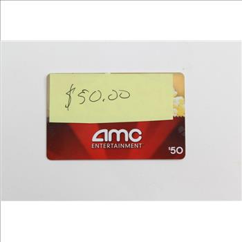 AMC Entertainment Gift Card; Amount $50.00