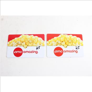AMC Gift Cards, 2 Pieces