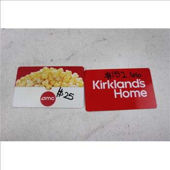AMC, Kirkloands Home Gift Cards, 2 Pieces