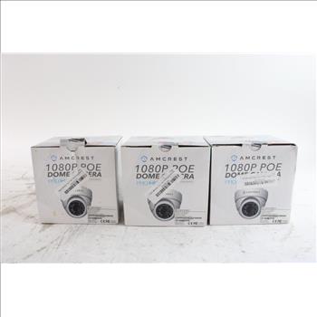 Amcrest 1080P Dome Cameras, 3 Pieces