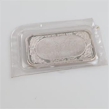 American Flag Fine Silver 1 Oz Bar