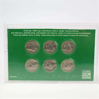 American Frontier Buffalo Nickel Set, 6 Coins