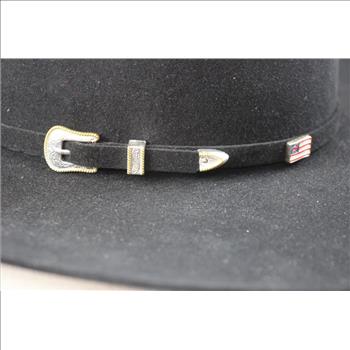 American Hat Co. Cowboy Hat, Large, Black