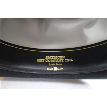 American Hat Co. Cowboy Hat, Large, Black