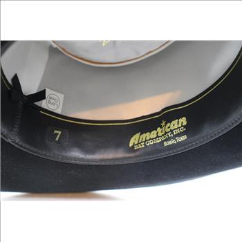 American Hat Co. Cowboy Hat, Large, Black