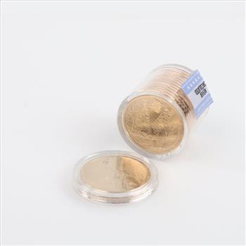 American Innovators Danbury Mint Never Circulated US First Patent Collector Roll Plus Bonus Coin, 13 Coins