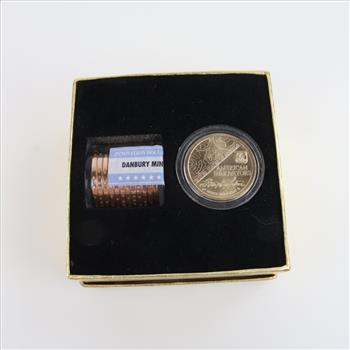 American Innovators Danbury Mint Never Circulated US First Patent Collector Roll Plus Bonus Coin, 13 Coins