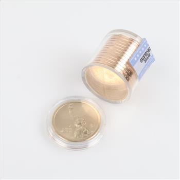 American Innovators Danbury Mint Never Circulated US First Patent Collector Roll Plus Bonus Coin, 13 Coins