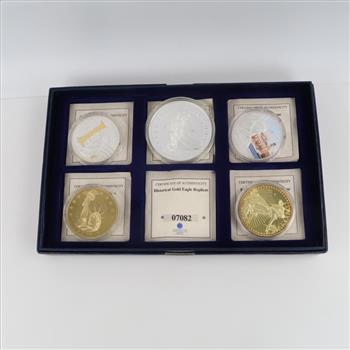 American Mint US Commemorative Proof Coin Set With COA, 5 Pieces