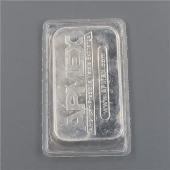 American Precious Metals Exchange Fine Silver 1 Troy Oz Bar