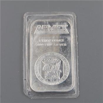 American Precious Metals Exchange Fine Silver 1 Troy Oz Bar