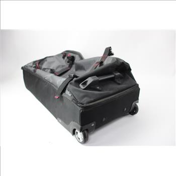 American Tourister Gray/Black/Red Rolling Bag