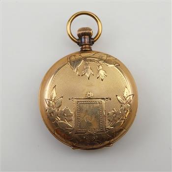 American Waltham Watch Co 10kt Gold Pocket Watch