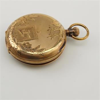 American Waltham Watch Co 10kt Gold Pocket Watch