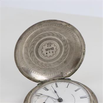 American Waltham Watch Co. .800 Silver Pocket Watch