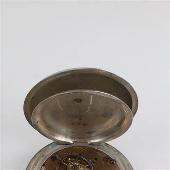 American Waltham Watch Co. .800 Silver Pocket Watch