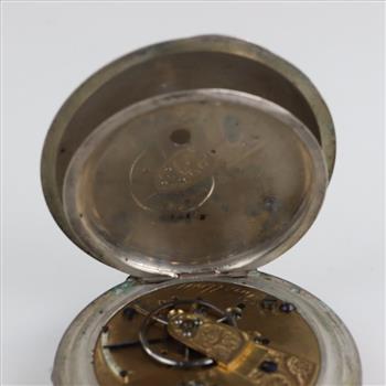 American Waltham Watch Co. .800 Silver Pocket Watch
